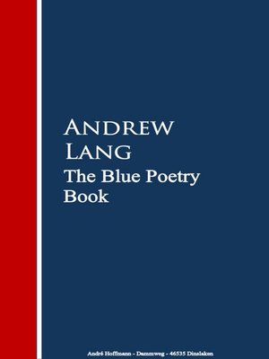 cover image of The Blue Poetry Book
